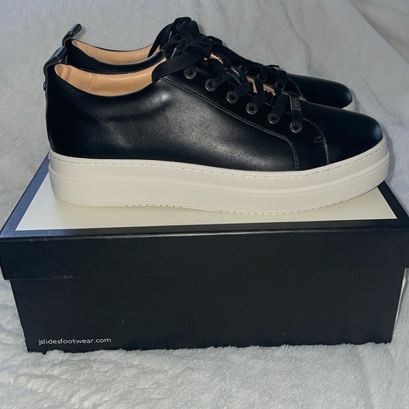 NWT J/SLIDES NOCA Black Leather Sneaker - Picture 8 of 15